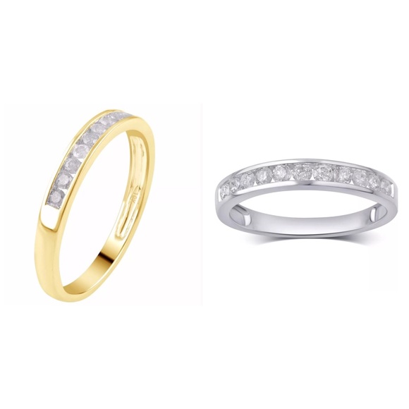 MERAKi Diamonds Jewelry - 💎.50Cttw Natural Diamond 10K Gold Channel Band